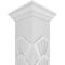 Ekena Millwork Craftsman Classic Square Non-Tapered Coastal Fretwork Column w/ Crown Capital & Crown Base CC1209ENCTLCRCR - alternate 4